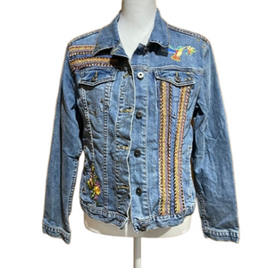 RXB Embellished Denim Jacket - EUC